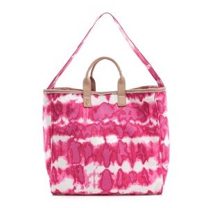 COPY - Juicy Couture Pink Tie Dye Canvas Beach Tote